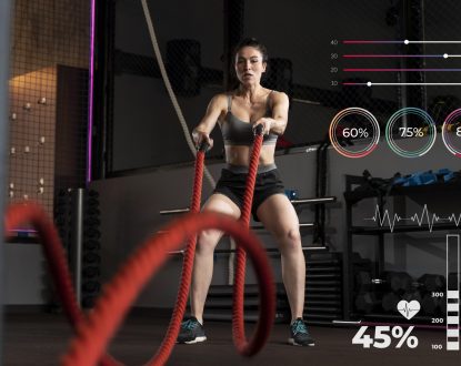 Women exploring 2026 fitness trends in a modern gym environment
