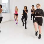 Zumba class at Virago Fitness Ajman with women enjoying a dance workout